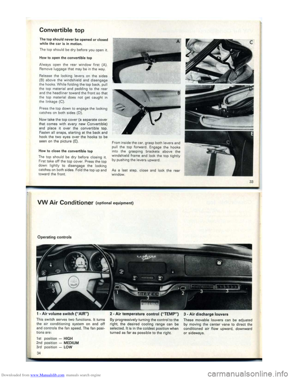 VOLKSWAGEN KARMANN GHIA 1973 1.G Owners Manual Downloaded from www.Manualslib.com manuals search engine   