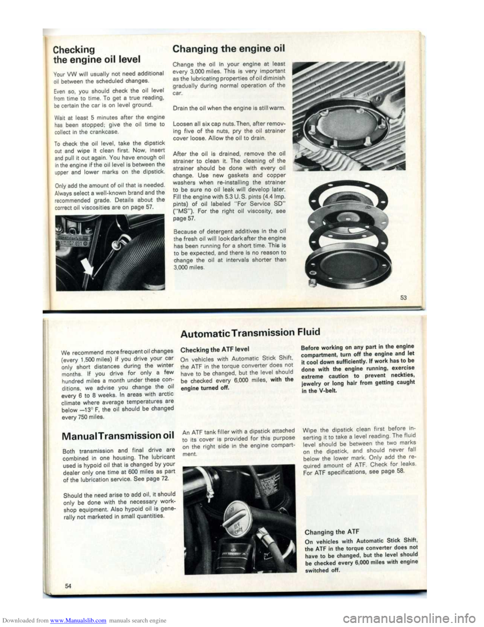 VOLKSWAGEN KARMANN GHIA 1973 1.G Owners Manual Downloaded from www.Manualslib.com manuals search engine   