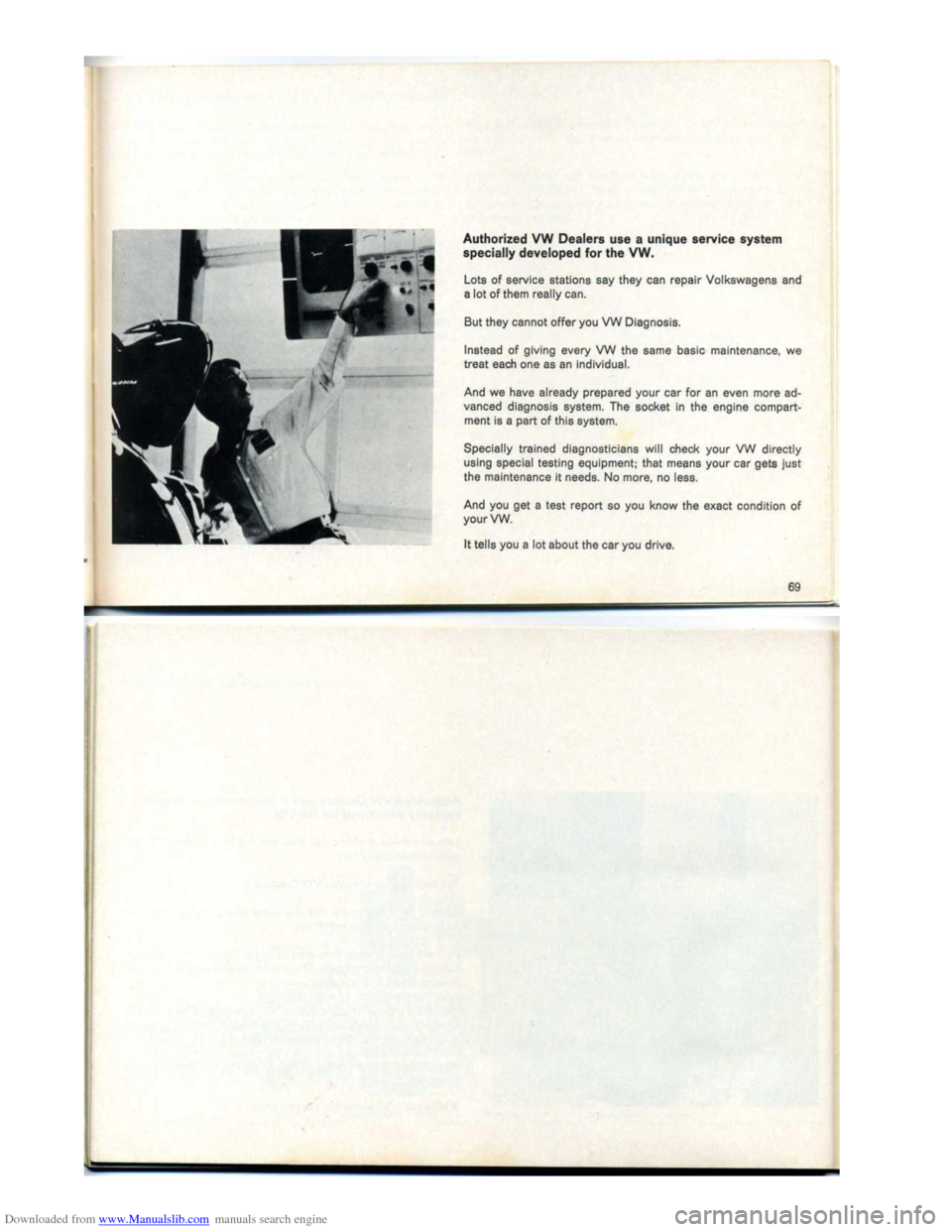 VOLKSWAGEN KARMANN GHIA 1973 1.G Owners Manual Downloaded from www.Manualslib.com manuals search engine   