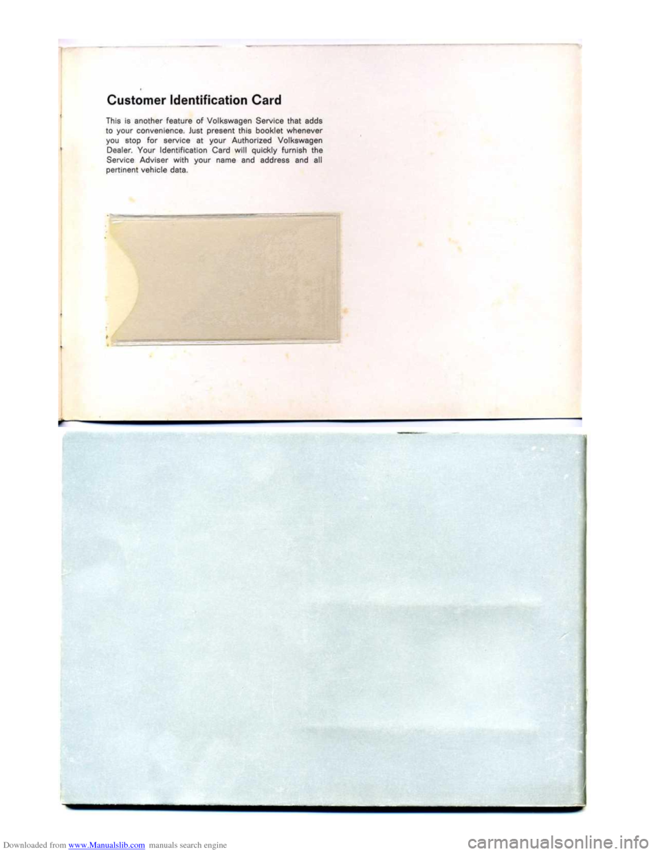 VOLKSWAGEN KARMANN GHIA 1973 1.G Owners Manual Downloaded from www.Manualslib.com manuals search engine    