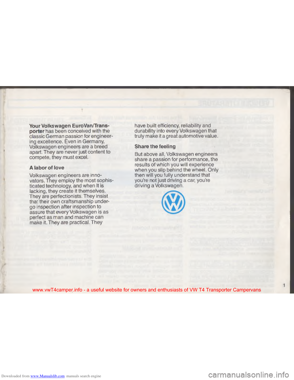 VOLKSWAGEN TRANSPORTER 1993 T4 / 4.G Owners Manual Downloaded from www.Manualslib.com manuals search engine G
\007
"
\013
B
\002
\017
\004
\002
\002
\004
\024
\025
\026 \033
\007 \007 \036\001 \f\001
\016
\036 \001 \003
\022
!
,
\021 \036\001\005\00 VOLKSWAGEN TRANSPORTER 1993 T4 / 4.G Owners Manual Downloaded from www.Manualslib.com manuals search engine G
\007
"
\013
B
\002
\017
\004
\002
\002
\004
\024
\025
\026 \033
\007 \007 \036\001 \f\001
\016
\036 \001 \003
\022
!
,
\021 \036\001\005\00