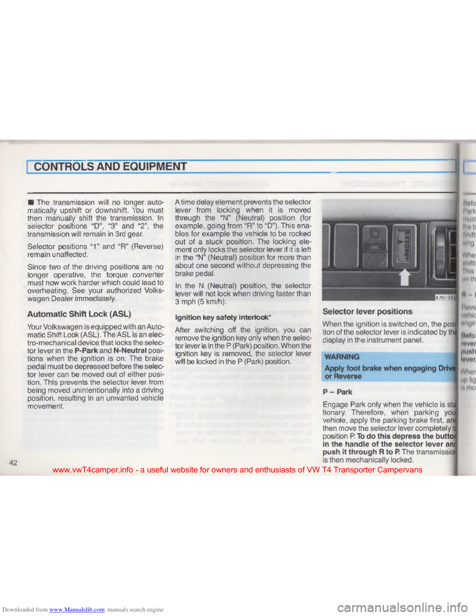 VOLKSWAGEN TRANSPORTER 1993 T4 / 4.G Owners Manual Downloaded from www.Manualslib.com manuals search engine P
!
--\001
\004
\023
 \006
\001
\006
\017 ;\001
\022
\b \001\036
\017\027 \022
\f
\023
>
\022
8
\003 \030\036 \001
\036
\017 \017 \001
\022
! \