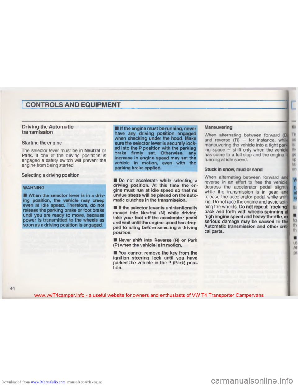 VOLKSWAGEN TRANSPORTER 1993 T4 / 4.G Owners Manual Downloaded from www.Manualslib.com manuals search engine \032

C
O /
%
S\007\001
\017
\f
\022
  ?\001
\037
! \035
; \025
8 \034
\036
\022
\036 \001
/ .
I \001
\022 /
U \022
\022
\023 3\001
\t
\033
\0