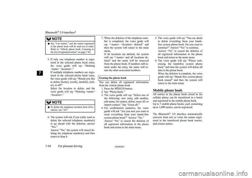 MITSUBISHI ASX 2020  Owners Manual (in English) �N�O�T�E�z�S�a�y�  �“�L�i�s�t�  �n�a�m�e�s�,�”�  �a�n�d�  �t�h�e�  �n�a�m�e�s�  �r�e�g�i�s�t�e�r�e�d
�i�n�  �t�h�e�  �p�h�o�n�e�  �b�o�o�k�  �w�i�l�l�  �b�e�  �r�e�a�d�  �o�u�t�  �i�n�  �o�r�d�e�r