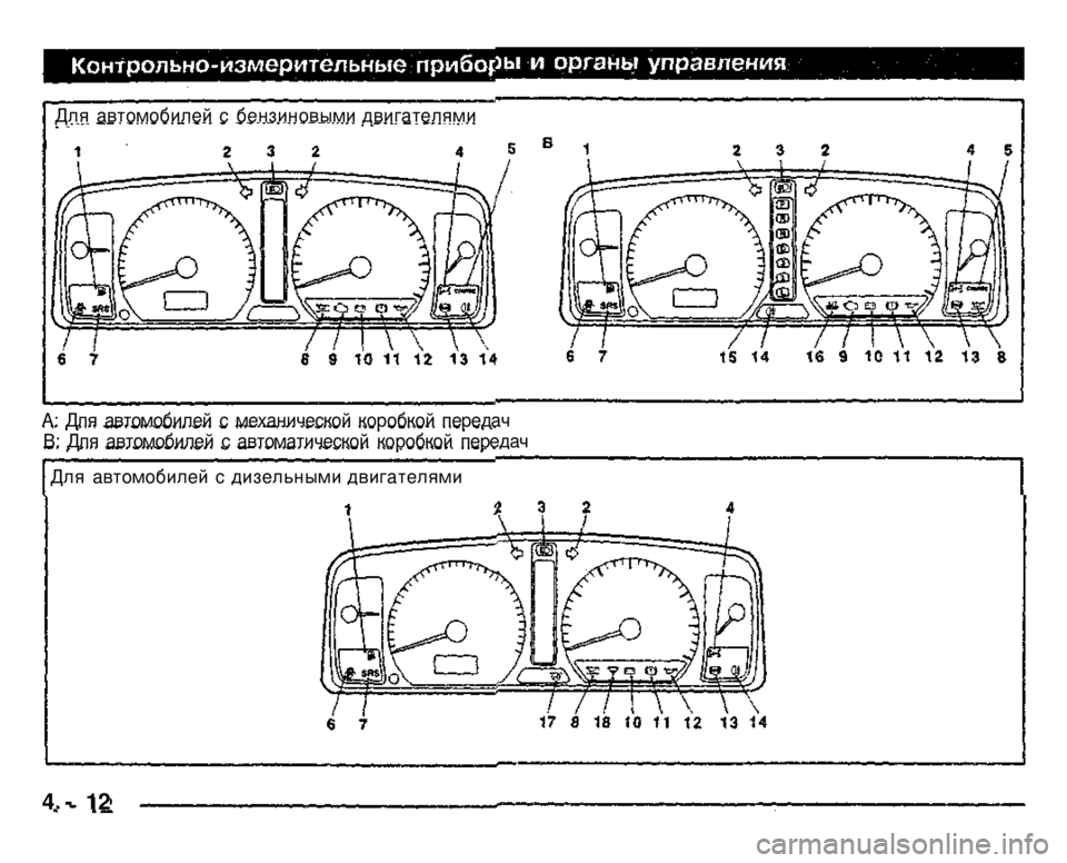 MITSUBISHI PAJERO SPORT 2004  Owners Manual (in English) 
А: Для автомобилей с механической коробкой передач 
В: Для автомобилей с автоматической коробкой передач 
4 - 1