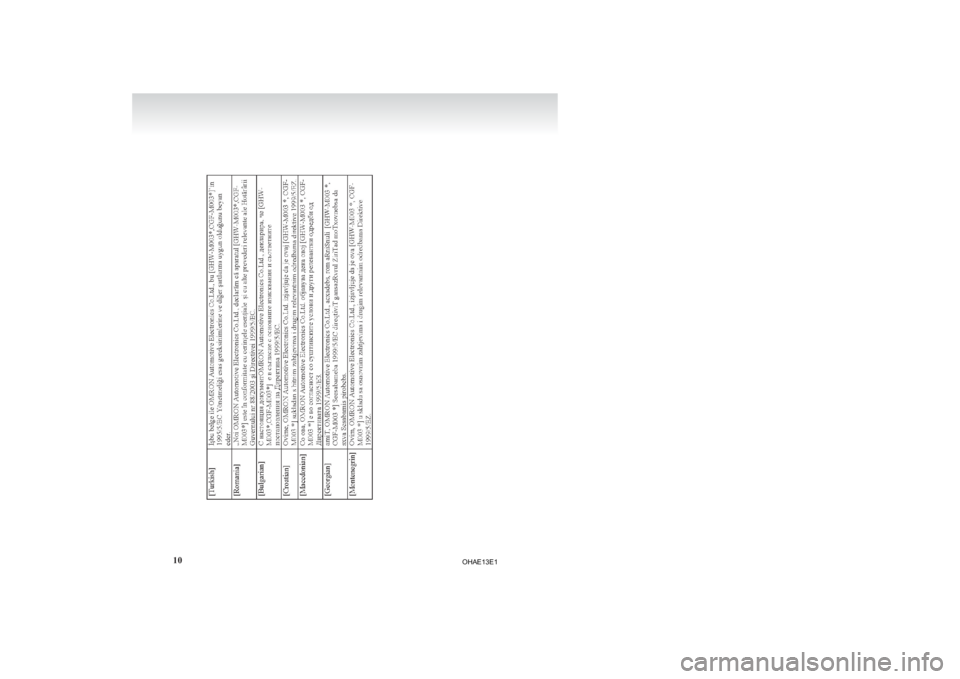 MITSUBISHI iMiEV 2013  Owners Manual (in English) 10  
OHAE13E1  