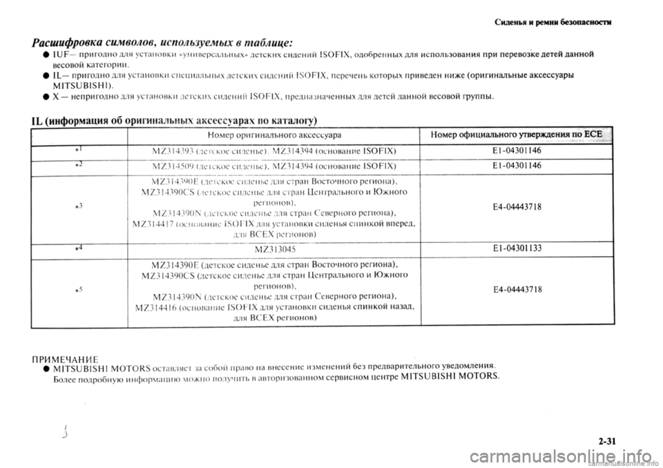 MITSUBISHI OUTLANDER 2013  Руководство по эксплуатации и техобслуживанию (in Russian) 