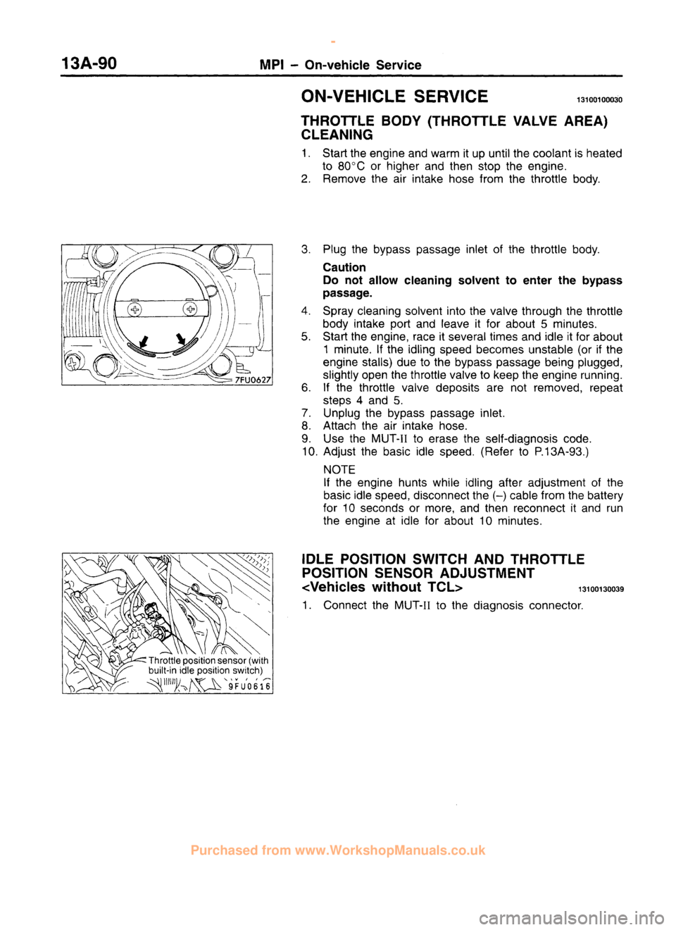MITSUBISHI CARISMA 1995  Workshop Manual 
 
www.WorkshopManuals.co.uk

 
Purchased from www.WorkshopManuals.co.uk 