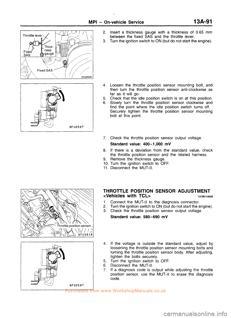 MITSUBISHI CARISMA 1995  Workshop Manual 
 
www.WorkshopManuals.co.uk

 
Purchased from www.WorkshopManuals.co.uk 