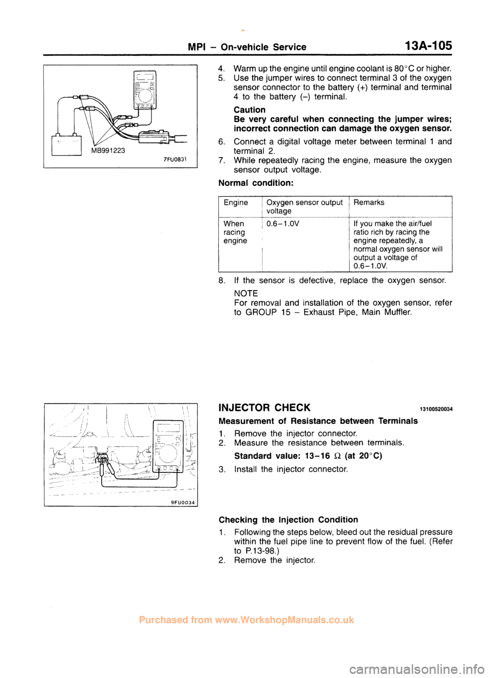 MITSUBISHI CARISMA 1995  Workshop Manual 
 
www.WorkshopManuals.co.uk

 
Purchased from www.WorkshopManuals.co.uk 