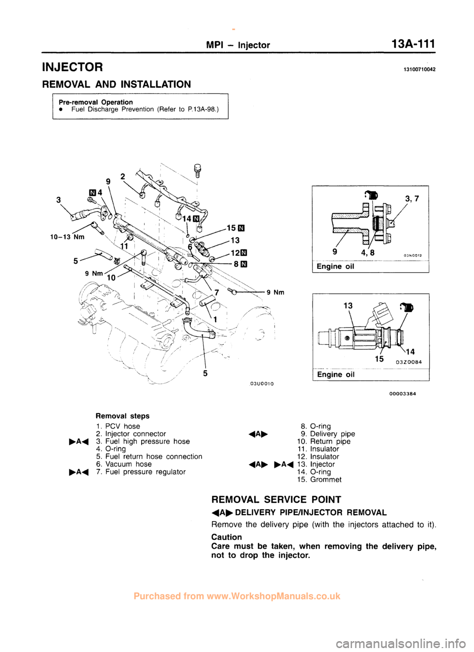 MITSUBISHI CARISMA 1995  Workshop Manual 
 
www.WorkshopManuals.co.uk

 
Purchased from www.WorkshopManuals.co.uk 