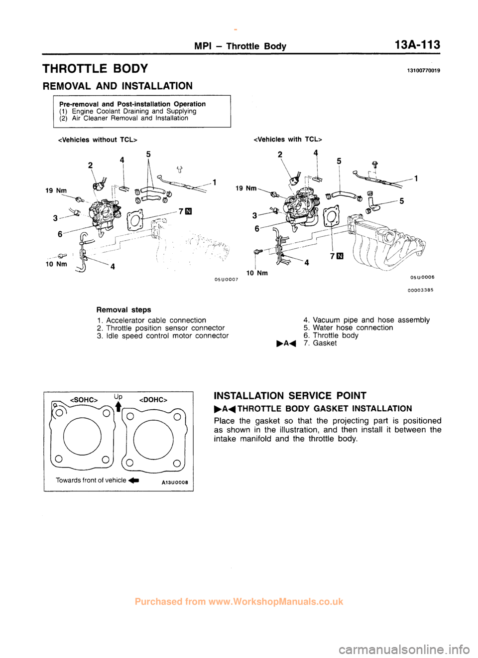 MITSUBISHI CARISMA 1995  Workshop Manual 
 
www.WorkshopManuals.co.uk

 
Purchased from www.WorkshopManuals.co.uk 