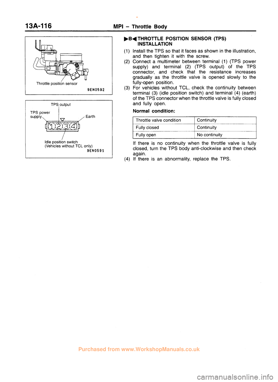 MITSUBISHI CARISMA 1995  Workshop Manual 
 
www.WorkshopManuals.co.uk

 
Purchased from www.WorkshopManuals.co.uk 