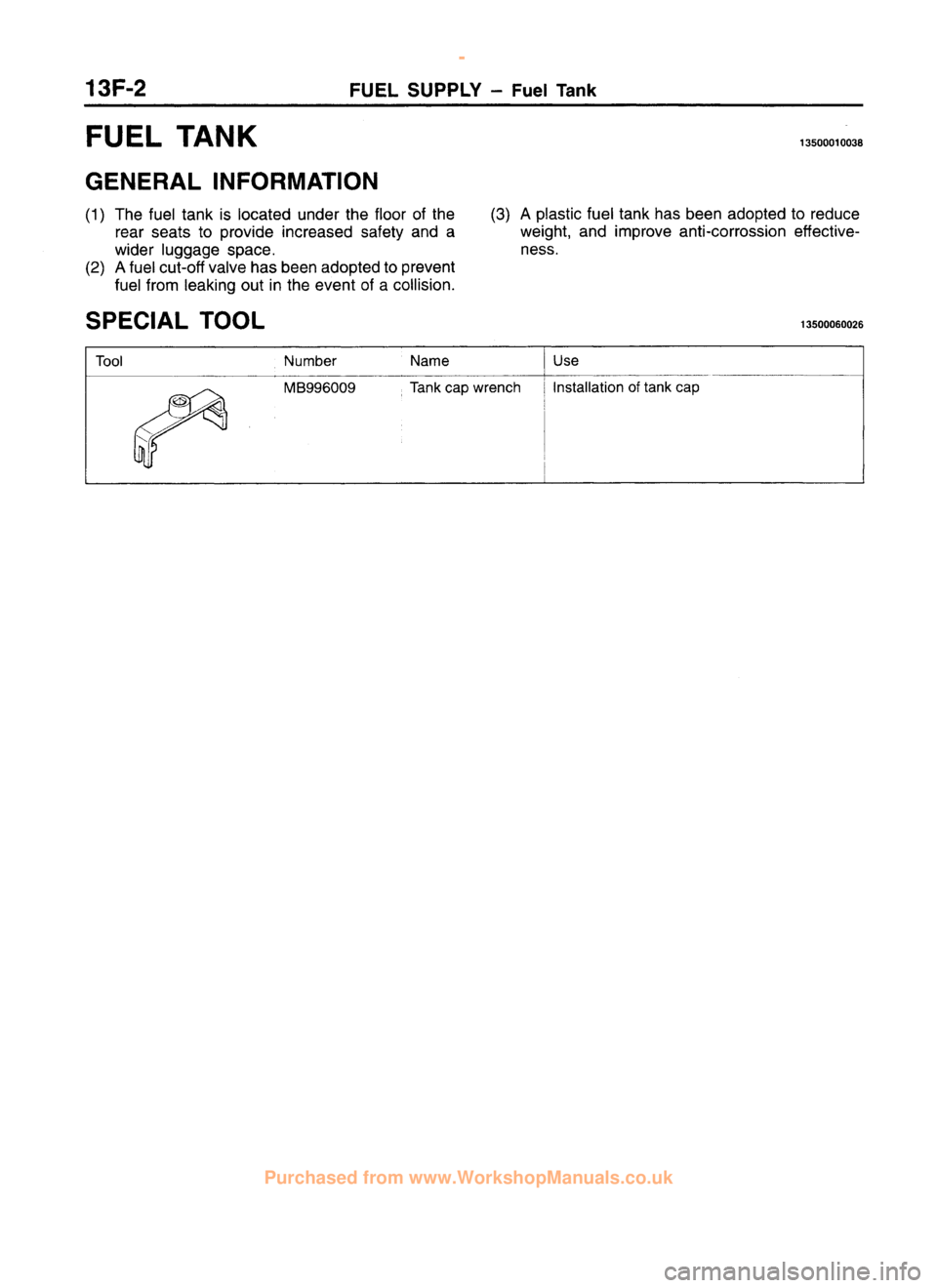 MITSUBISHI CARISMA 1995  Workshop Manual 
 
www.WorkshopManuals.co.uk

 
Purchased from www.WorkshopManuals.co.uk 