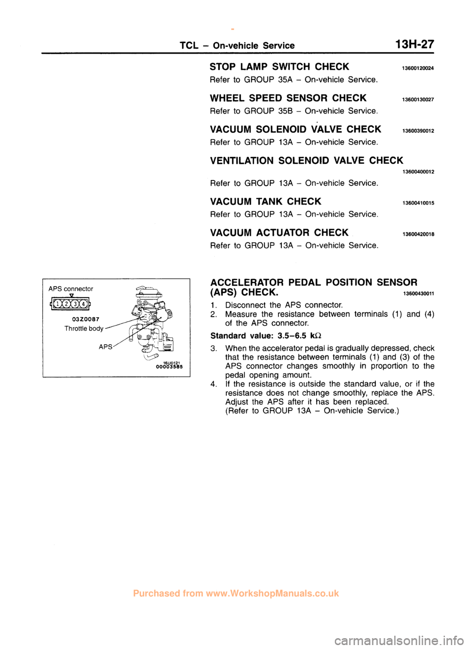 MITSUBISHI CARISMA 1995  Workshop Manual 
 
www.WorkshopManuals.co.uk

 
Purchased from www.WorkshopManuals.co.uk 