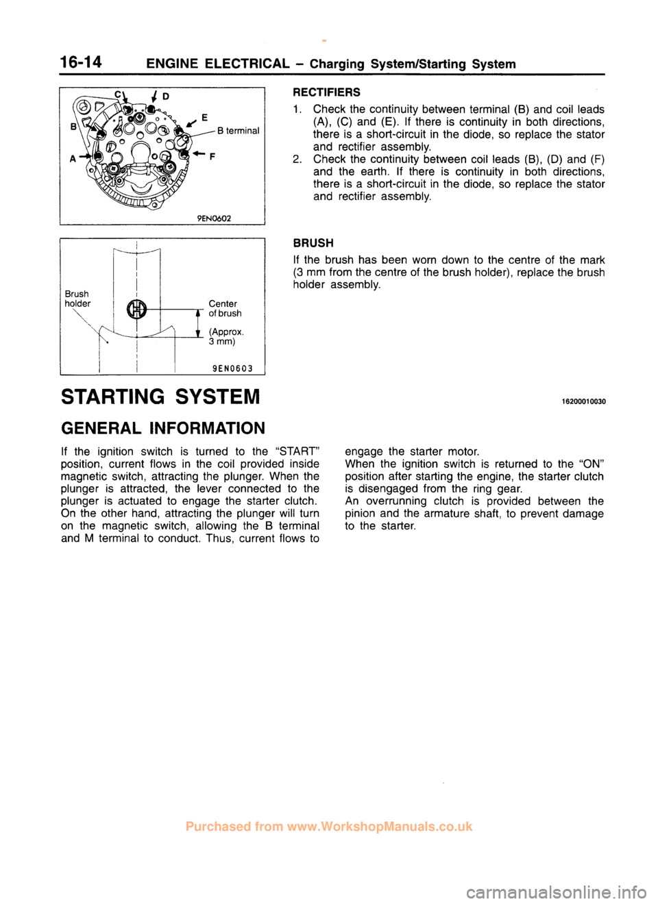 MITSUBISHI CARISMA 1995  Workshop Manual 
 
www.WorkshopManuals.co.uk

 
Purchased from www.WorkshopManuals.co.uk 