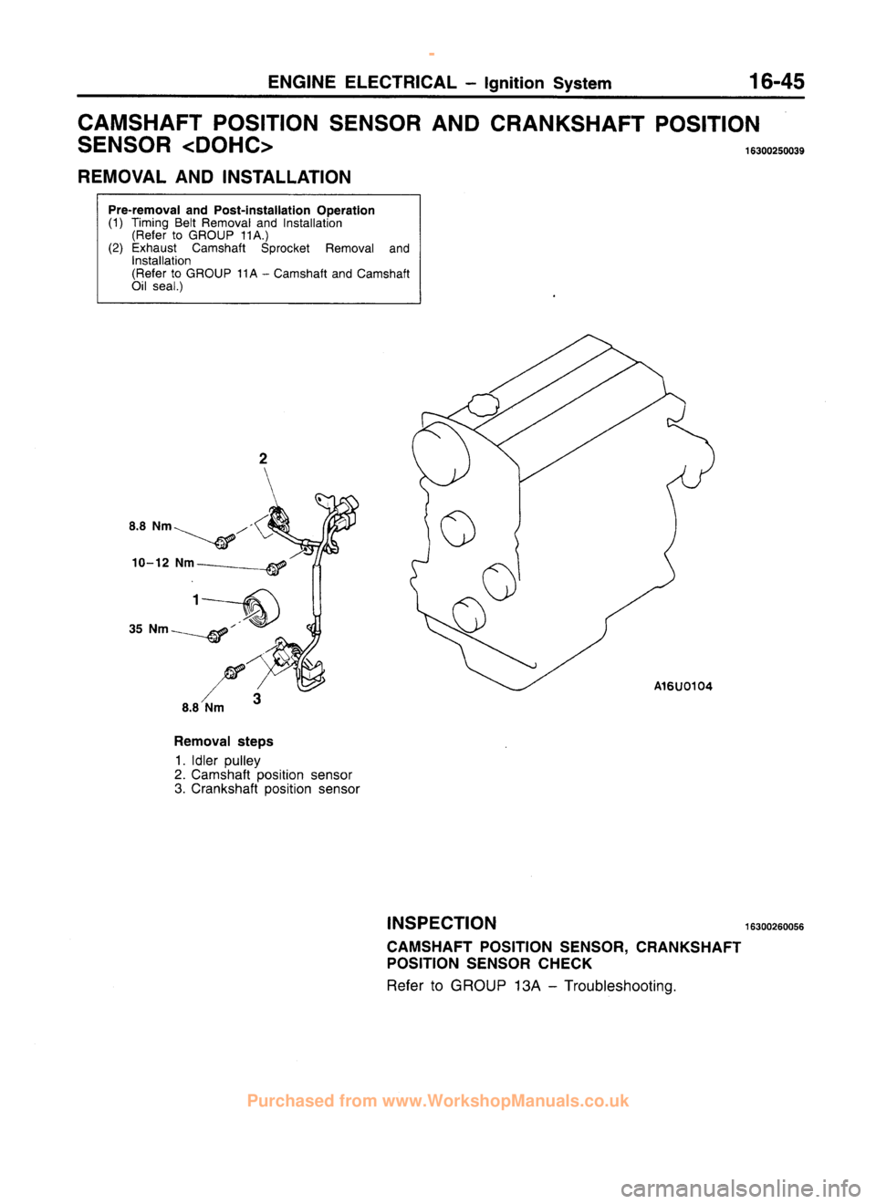 MITSUBISHI CARISMA 1995  Workshop Manual 
 
www.WorkshopManuals.co.uk

 
Purchased from www.WorkshopManuals.co.uk 