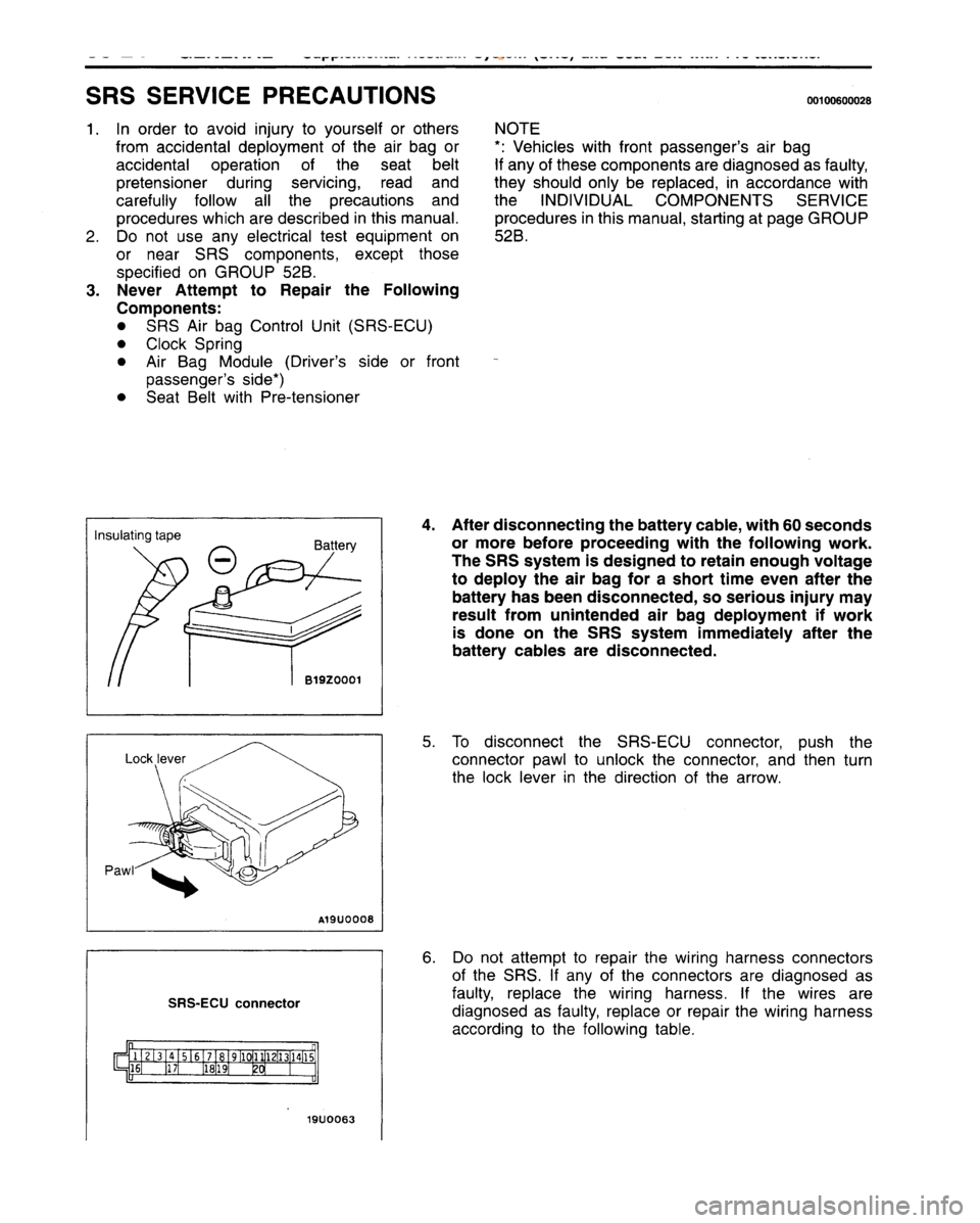 MITSUBISHI CARISMA 1995  Workshop Manual 
 
www.WorkshopManuals.co.uk

 
Purchased from www.WorkshopManuals.co.uk 