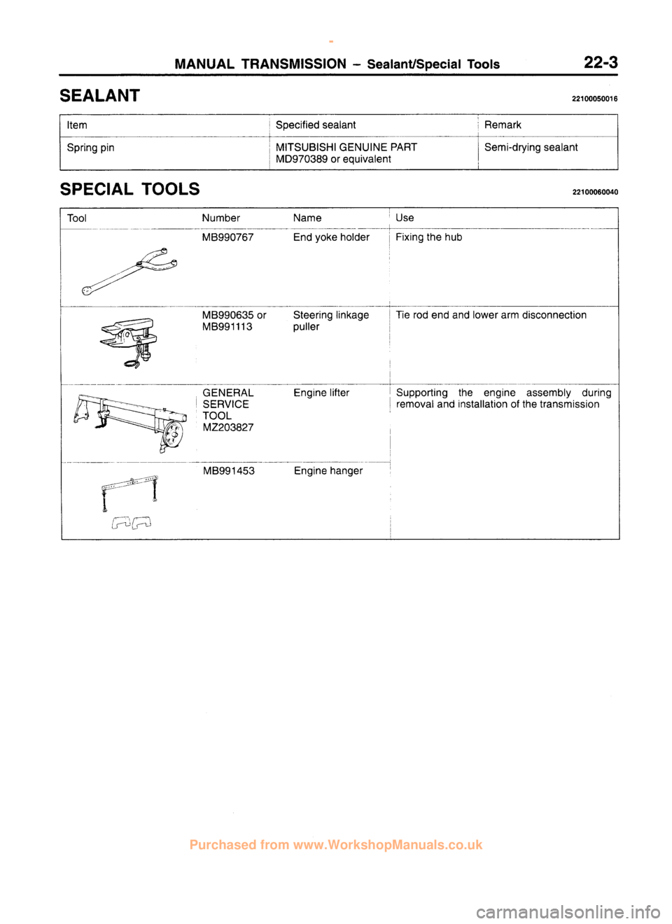 MITSUBISHI CARISMA 1995  Workshop Manual 
 
www.WorkshopManuals.co.uk

 
Purchased from www.WorkshopManuals.co.uk 