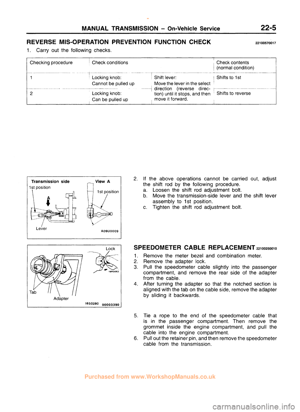 MITSUBISHI CARISMA 1995  Workshop Manual 
 
www.WorkshopManuals.co.uk

 
Purchased from www.WorkshopManuals.co.uk 