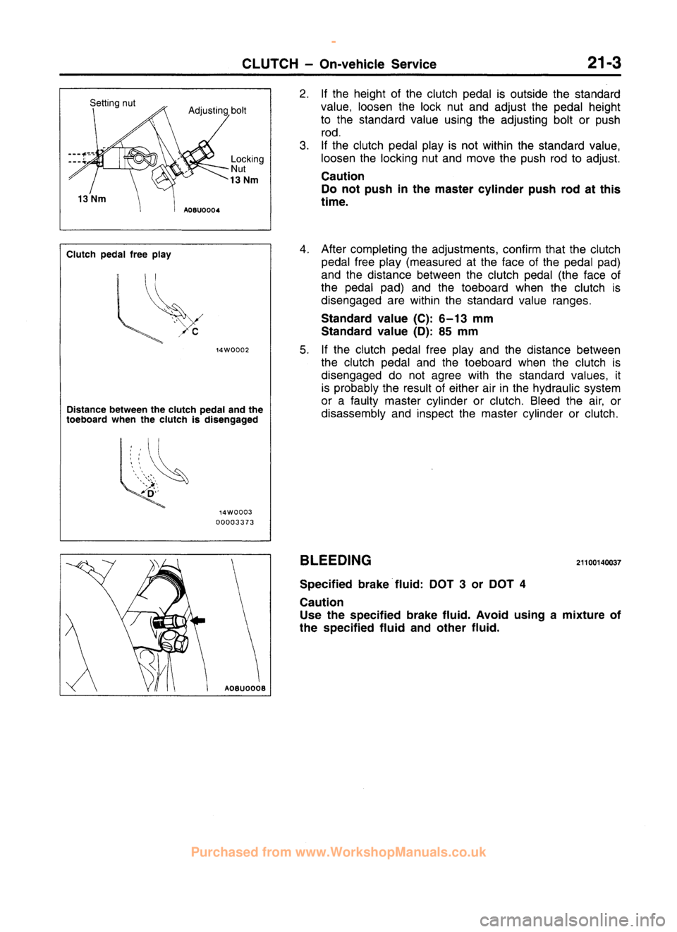 MITSUBISHI CARISMA 1995  Workshop Manual 
 
www.WorkshopManuals.co.uk

 
Purchased from www.WorkshopManuals.co.uk 