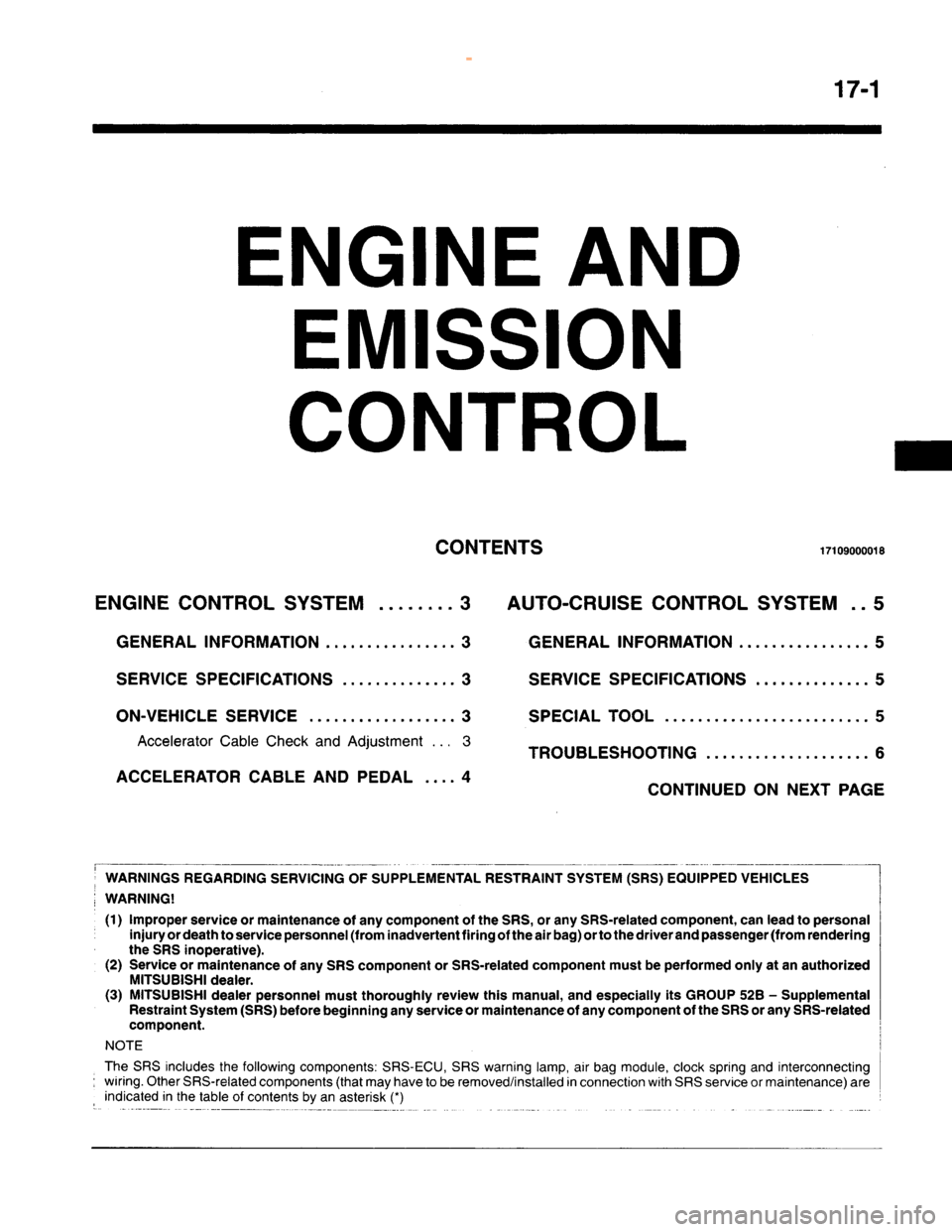 MITSUBISHI CARISMA 1995  Workshop Manual 
 
www.WorkshopManuals.co.uk

 
Purchased from www.WorkshopManuals.co.uk 