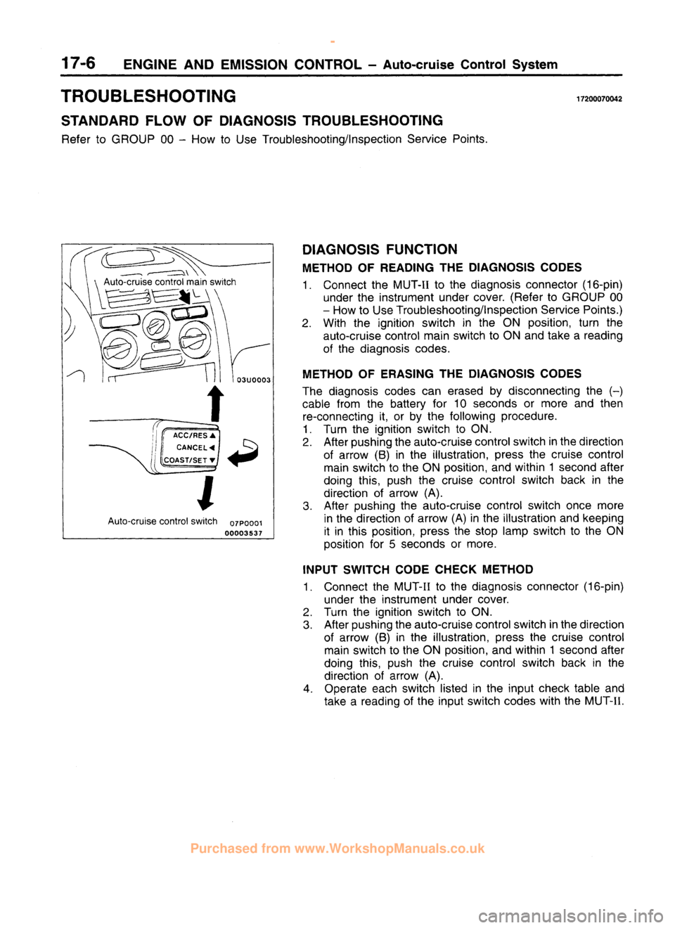 MITSUBISHI CARISMA 1995  Workshop Manual 
 
www.WorkshopManuals.co.uk

 
Purchased from www.WorkshopManuals.co.uk 