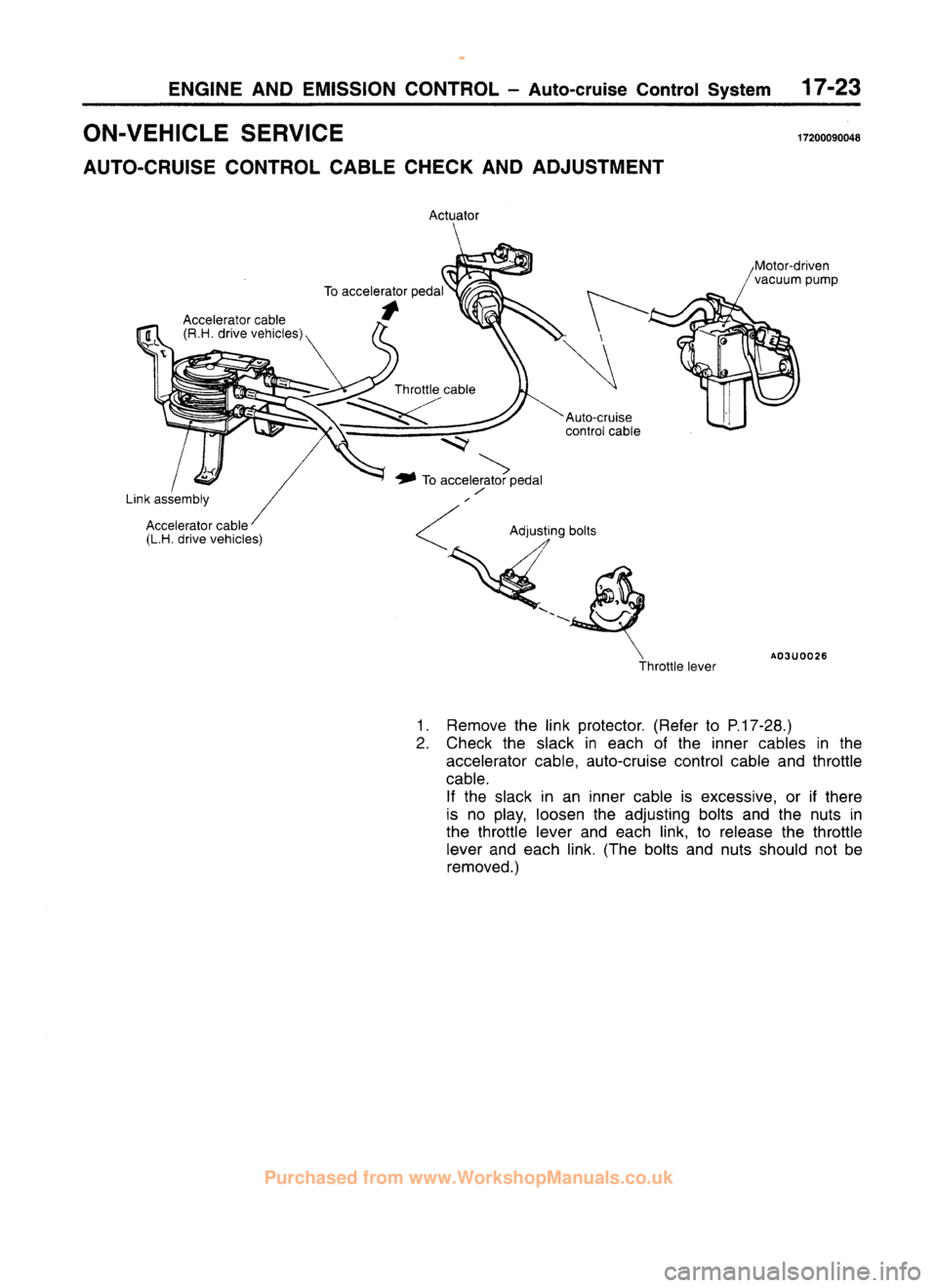 MITSUBISHI CARISMA 1995  Workshop Manual 
 
www.WorkshopManuals.co.uk

 
Purchased from www.WorkshopManuals.co.uk 