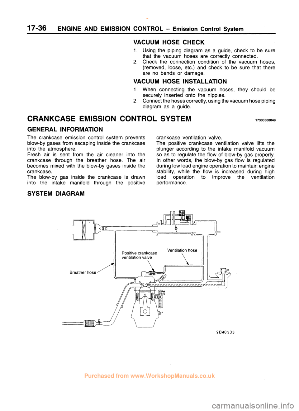 MITSUBISHI CARISMA 1995  Workshop Manual 
 
www.WorkshopManuals.co.uk

 
Purchased from www.WorkshopManuals.co.uk 
