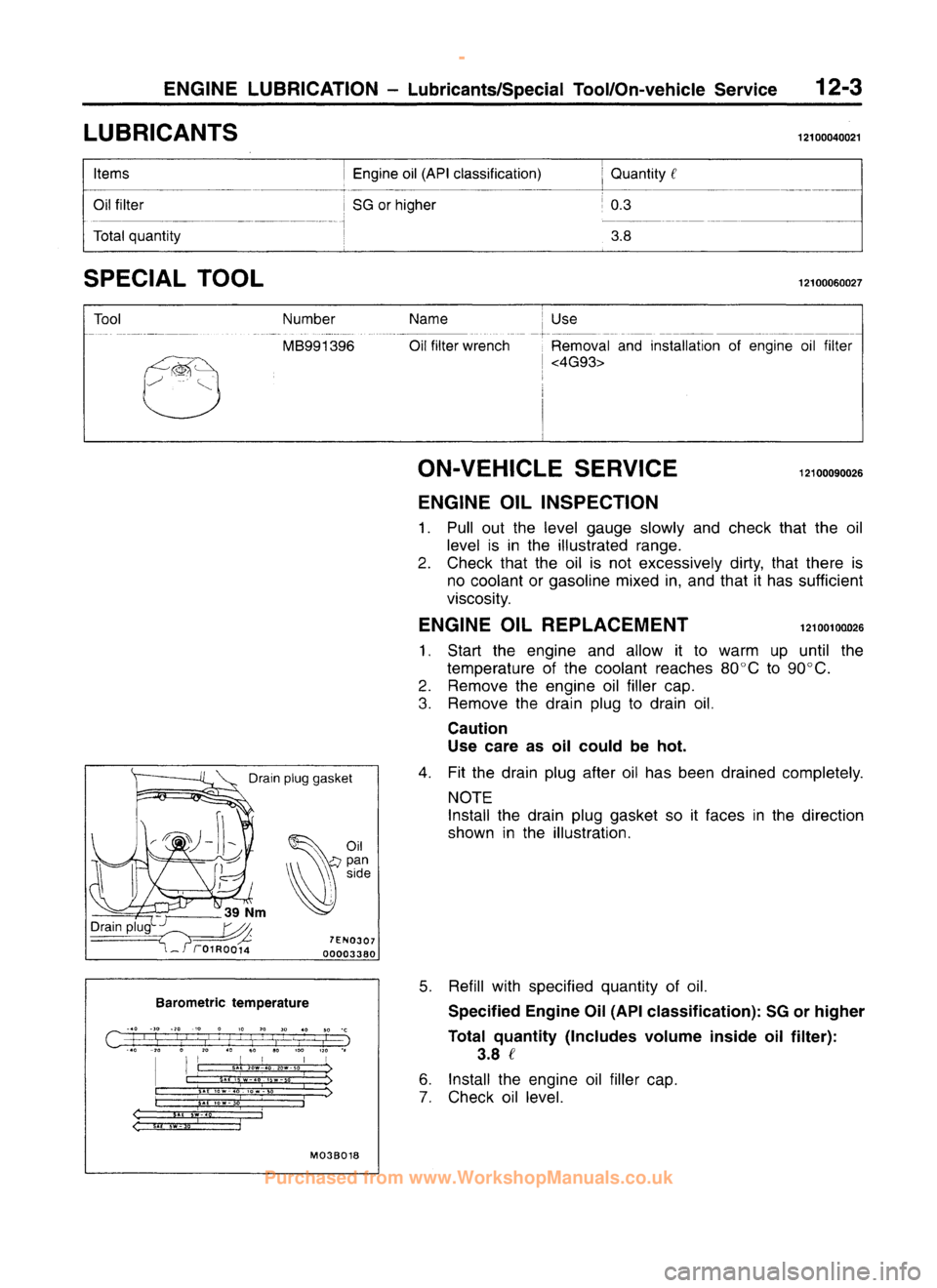 MITSUBISHI CARISMA 1995  Workshop Manual 
 
www.WorkshopManuals.co.uk

 
Purchased from www.WorkshopManuals.co.uk 