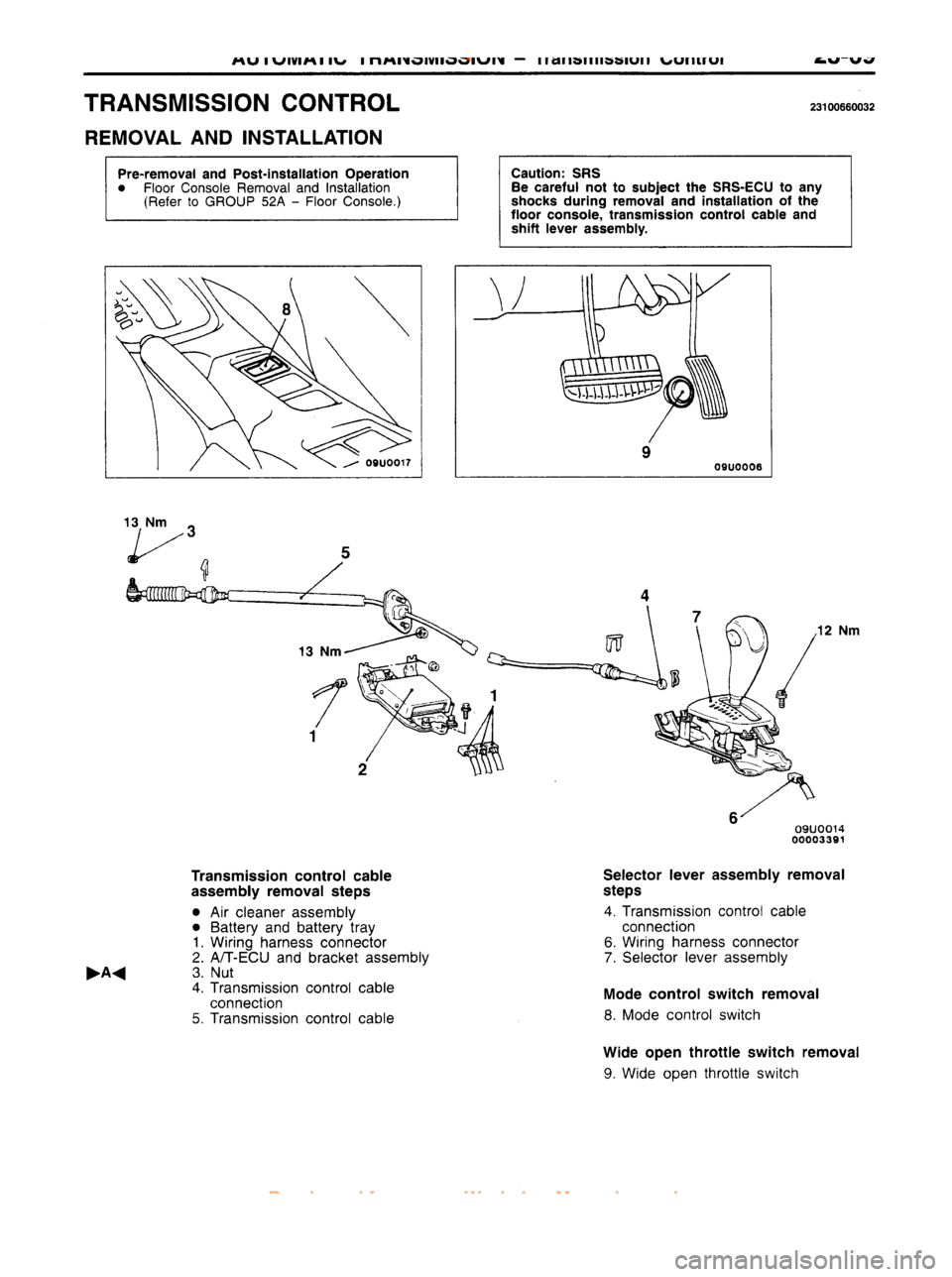 MITSUBISHI CARISMA 1995  Workshop Manual 
 
www.WorkshopManuals.co.uk

 
Purchased from www.WorkshopManuals.co.uk 