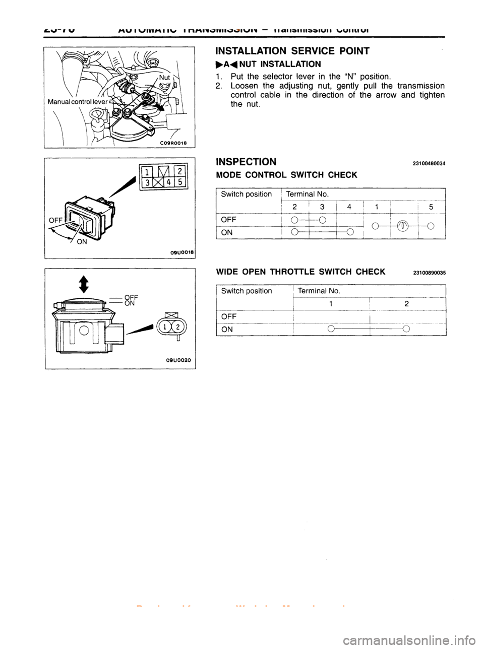 MITSUBISHI CARISMA 1995  Workshop Manual 
 
www.WorkshopManuals.co.uk

 
Purchased from www.WorkshopManuals.co.uk 