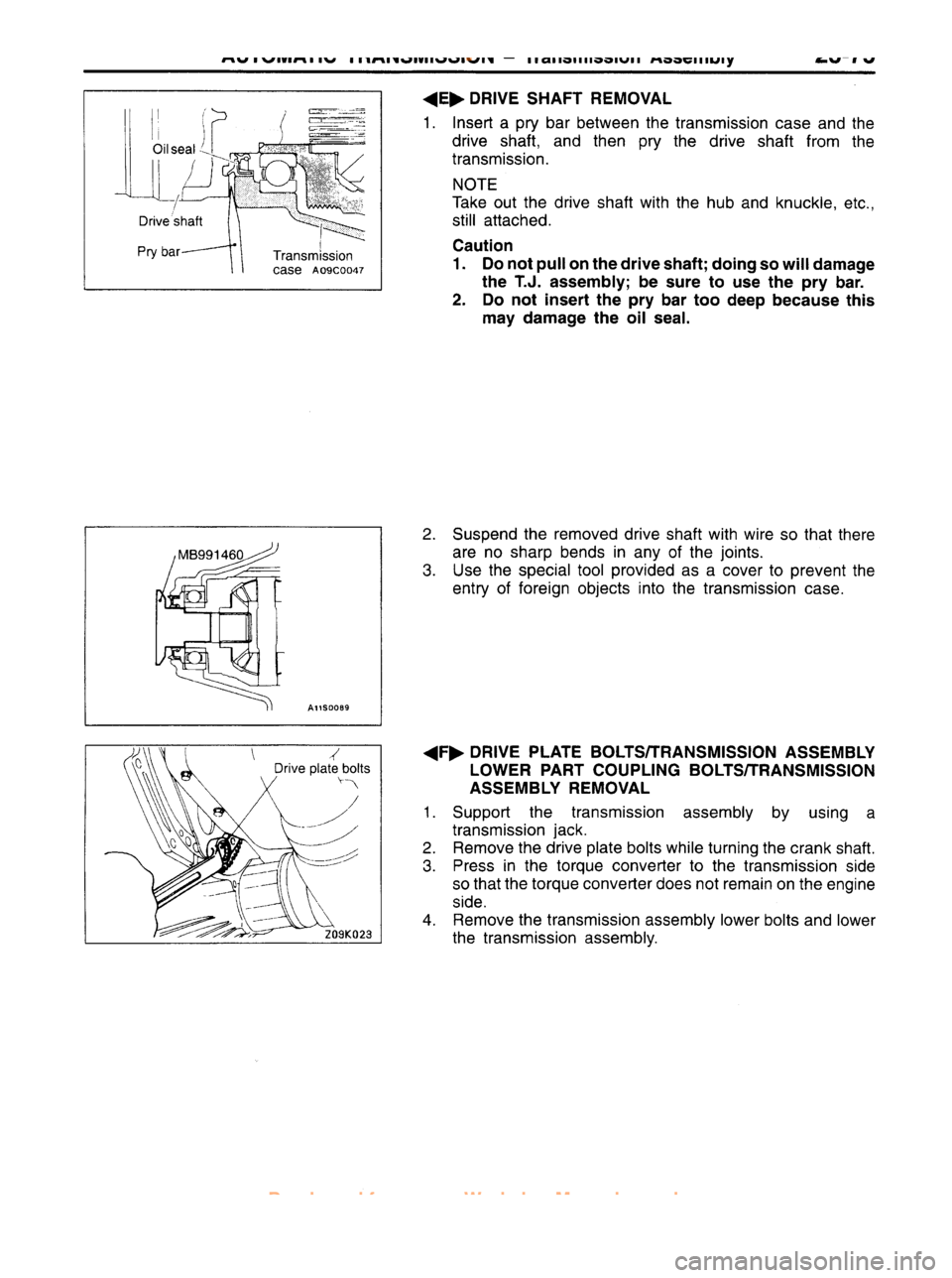 MITSUBISHI CARISMA 1995  Workshop Manual 
 
www.WorkshopManuals.co.uk

 
Purchased from www.WorkshopManuals.co.uk 