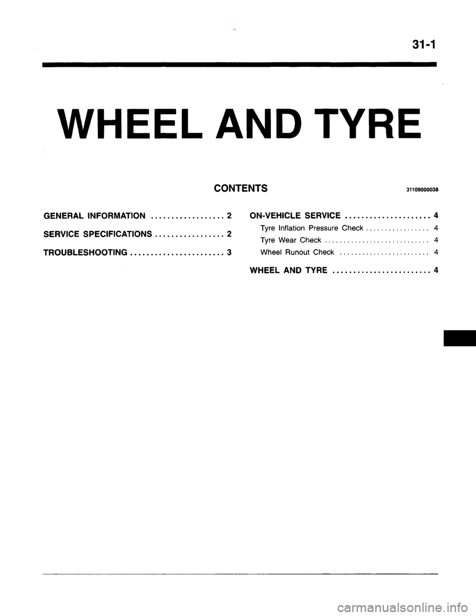 MITSUBISHI CARISMA 1995  Workshop Manual 
 
www.WorkshopManuals.co.uk

 
Purchased from www.WorkshopManuals.co.uk 