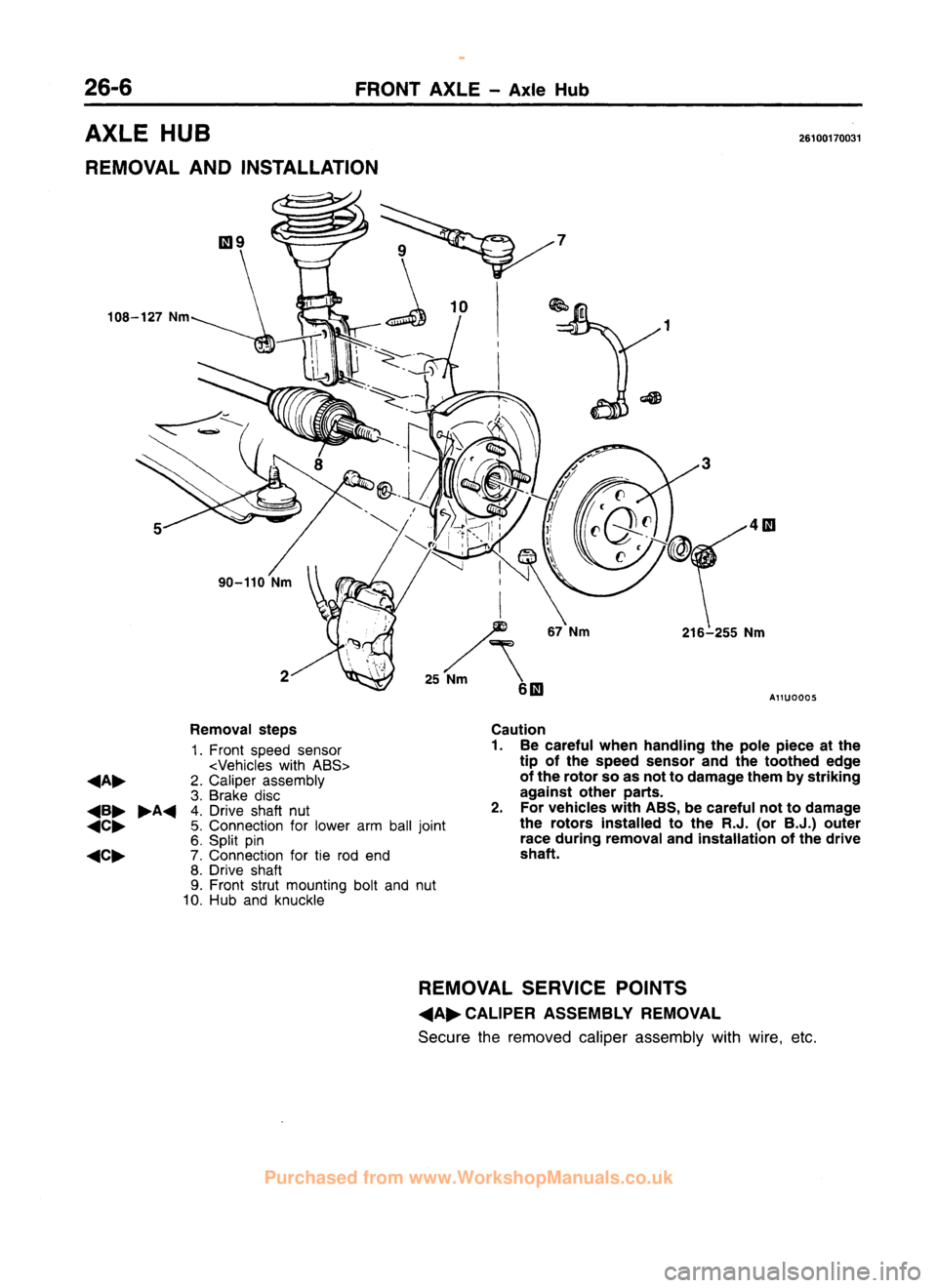 MITSUBISHI CARISMA 1995  Workshop Manual 
 
www.WorkshopManuals.co.uk

 
Purchased from www.WorkshopManuals.co.uk 