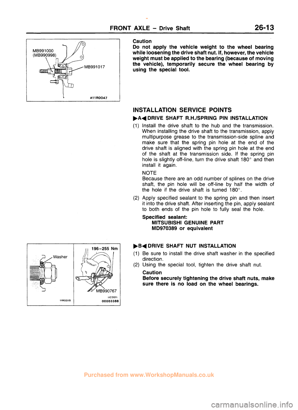 MITSUBISHI CARISMA 1995  Workshop Manual 
 
www.WorkshopManuals.co.uk

 
Purchased from www.WorkshopManuals.co.uk 