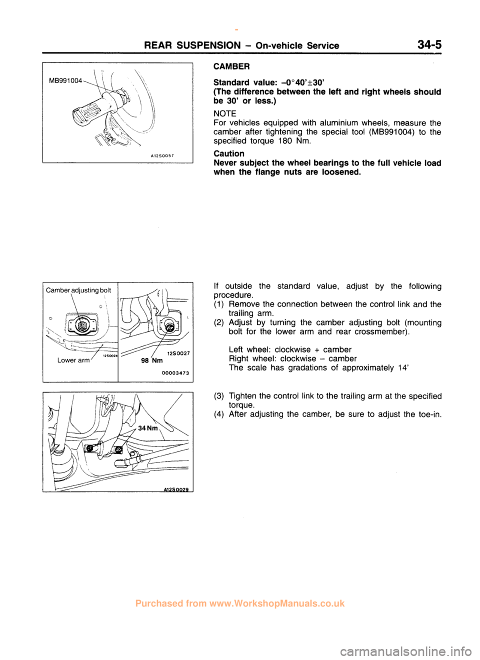MITSUBISHI CARISMA 1995  Workshop Manual 
 
www.WorkshopManuals.co.uk

 
Purchased from www.WorkshopManuals.co.uk 