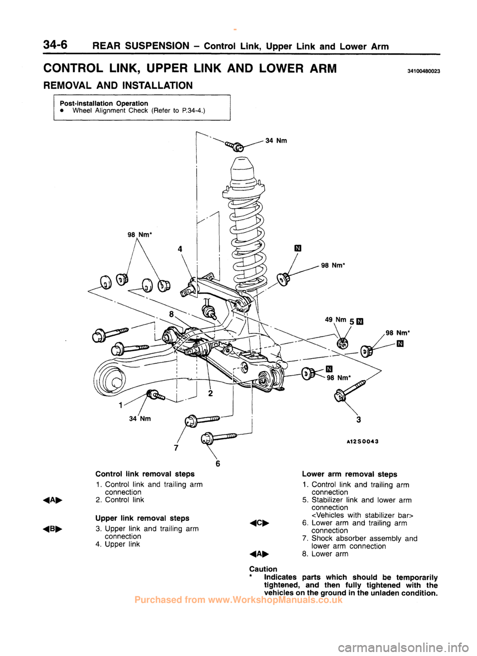 MITSUBISHI CARISMA 1995  Workshop Manual 
 
www.WorkshopManuals.co.uk

 
Purchased from www.WorkshopManuals.co.uk 