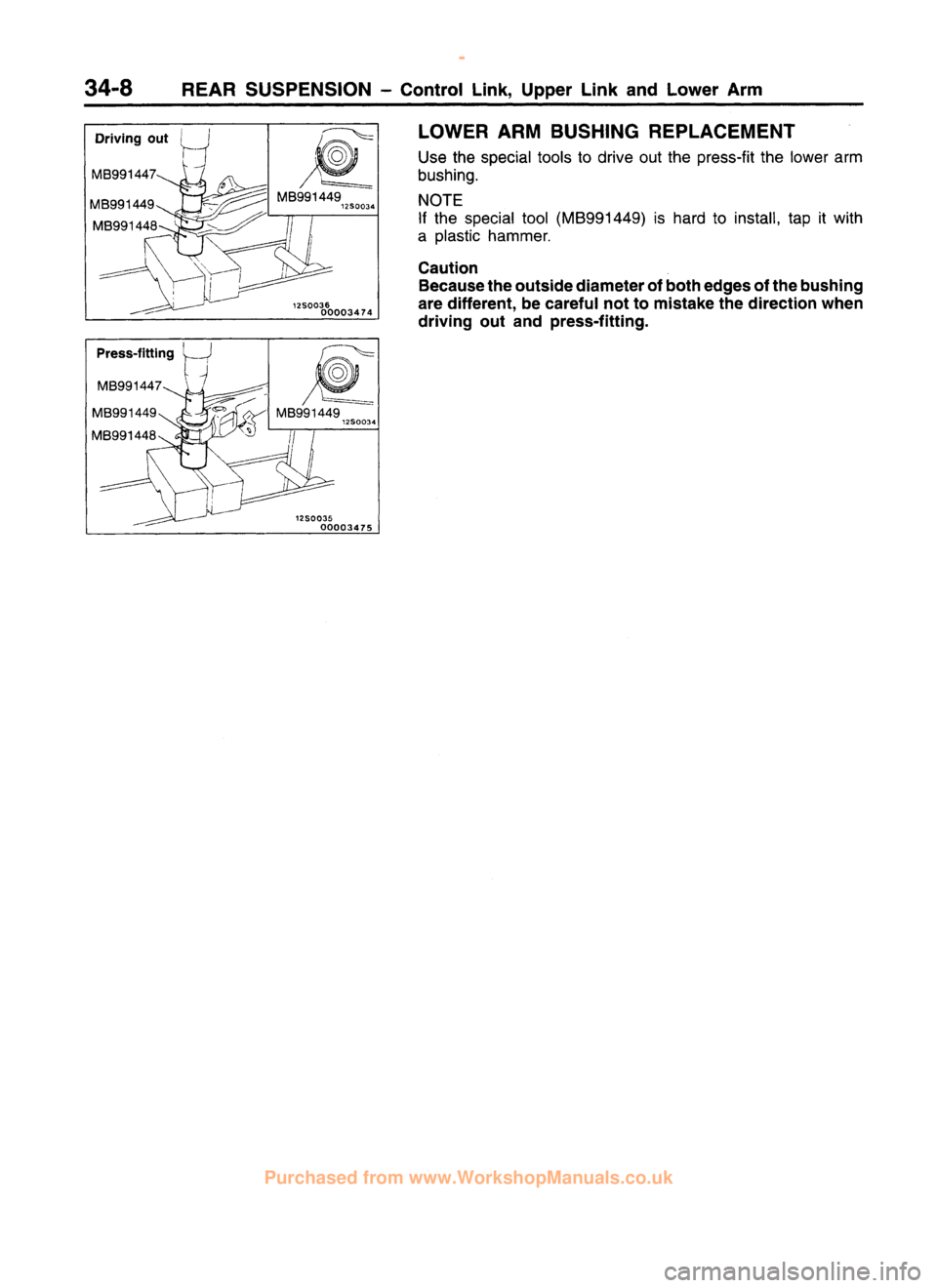 MITSUBISHI CARISMA 1995  Workshop Manual 
 
www.WorkshopManuals.co.uk

 
Purchased from www.WorkshopManuals.co.uk 