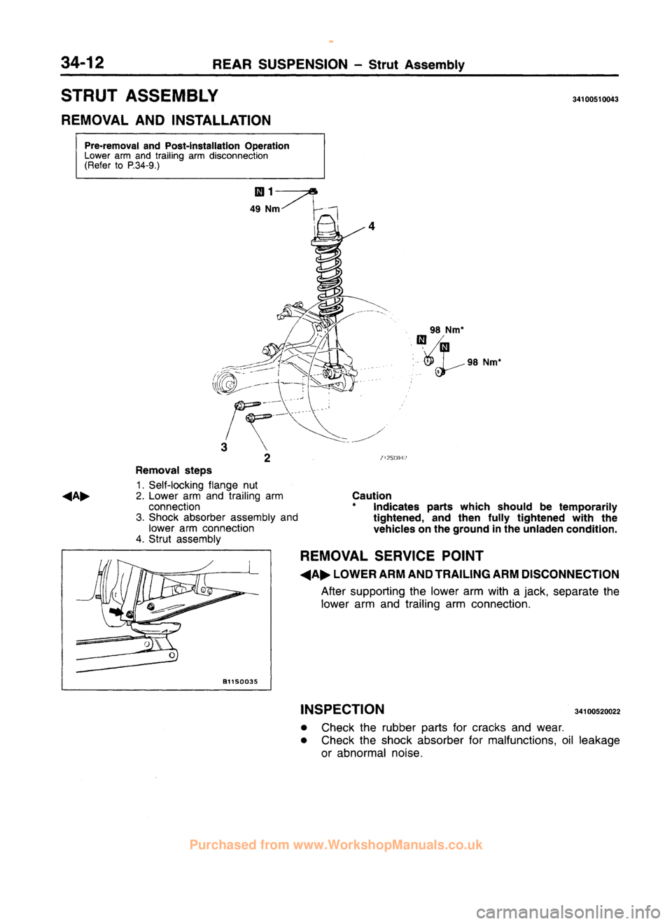 MITSUBISHI CARISMA 1995  Workshop Manual 
 
www.WorkshopManuals.co.uk

 
Purchased from www.WorkshopManuals.co.uk 