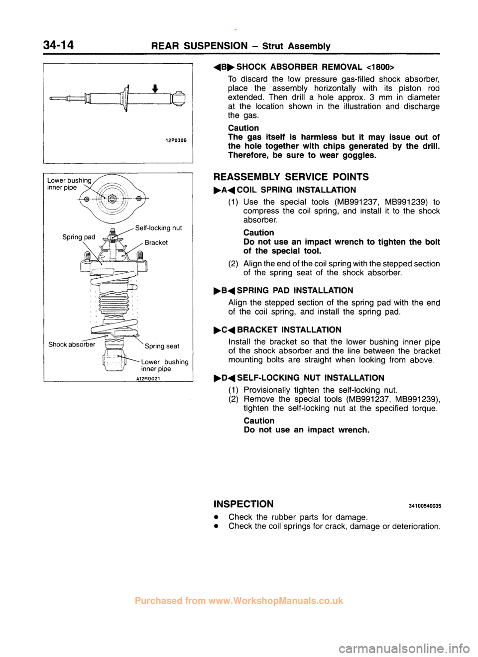 MITSUBISHI CARISMA 1995  Workshop Manual 
 
www.WorkshopManuals.co.uk

 
Purchased from www.WorkshopManuals.co.uk 