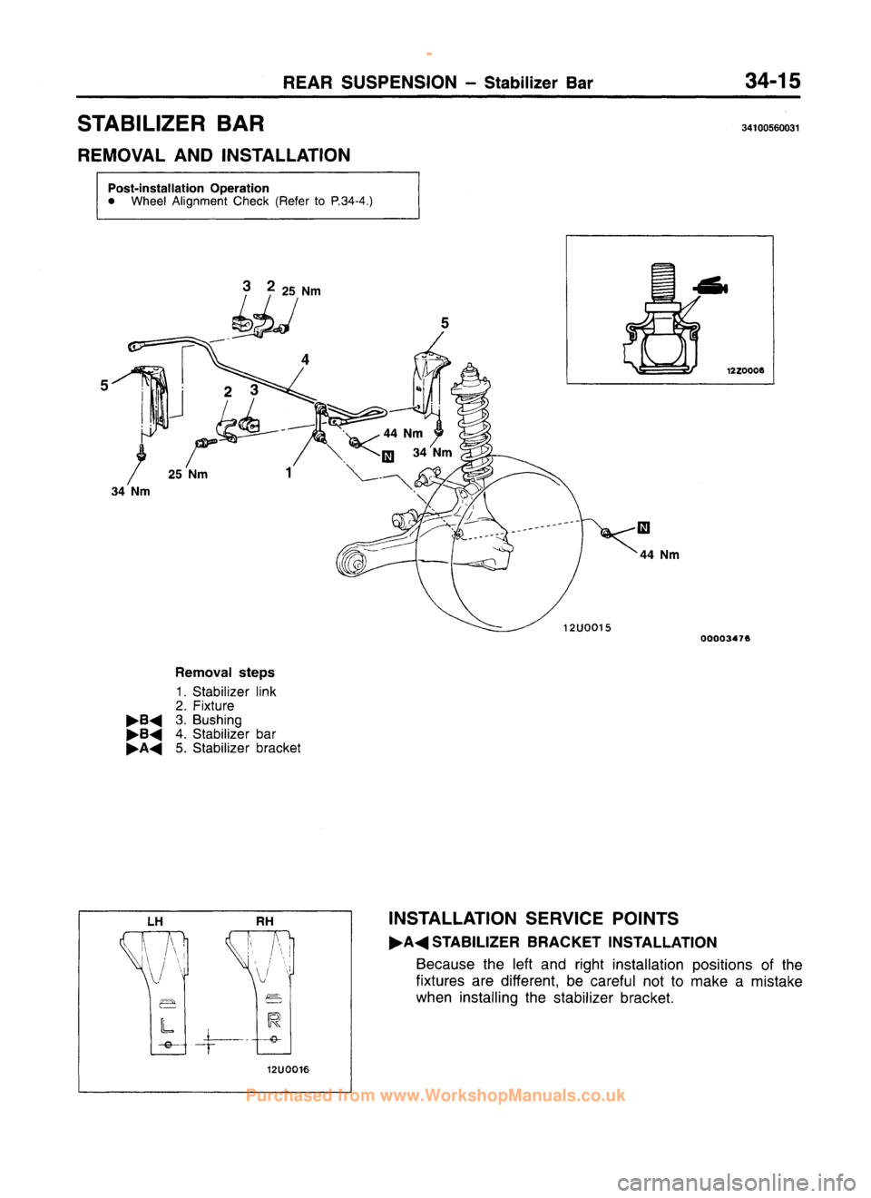 MITSUBISHI CARISMA 1995  Workshop Manual 
 
www.WorkshopManuals.co.uk

 
Purchased from www.WorkshopManuals.co.uk 
