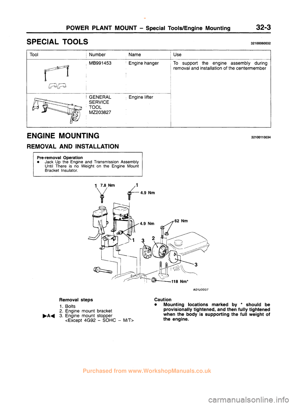 MITSUBISHI CARISMA 1995  Workshop Manual 
 
www.WorkshopManuals.co.uk

 
Purchased from www.WorkshopManuals.co.uk 