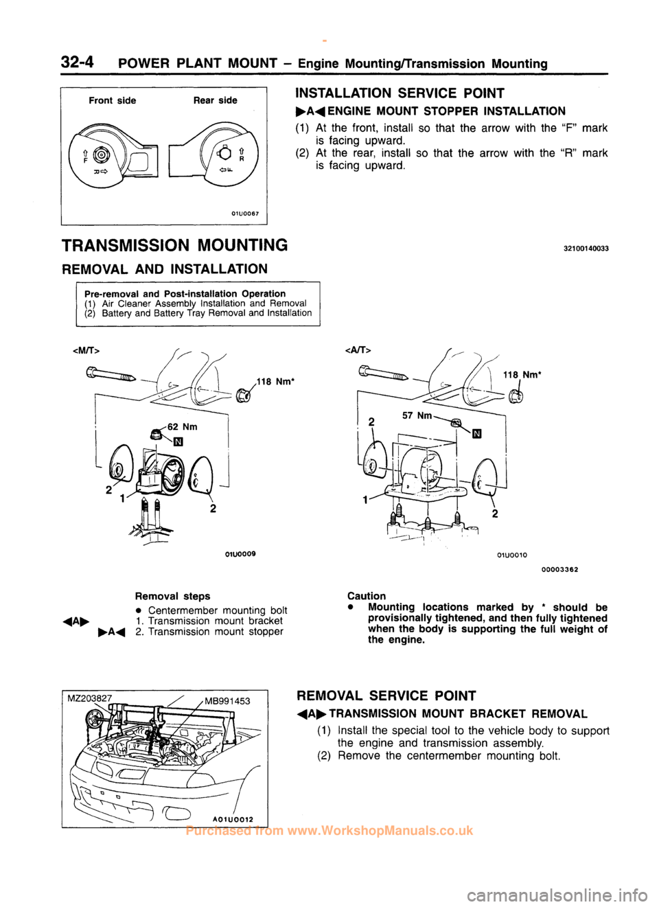 MITSUBISHI CARISMA 1995  Workshop Manual 
 
www.WorkshopManuals.co.uk

 
Purchased from www.WorkshopManuals.co.uk 