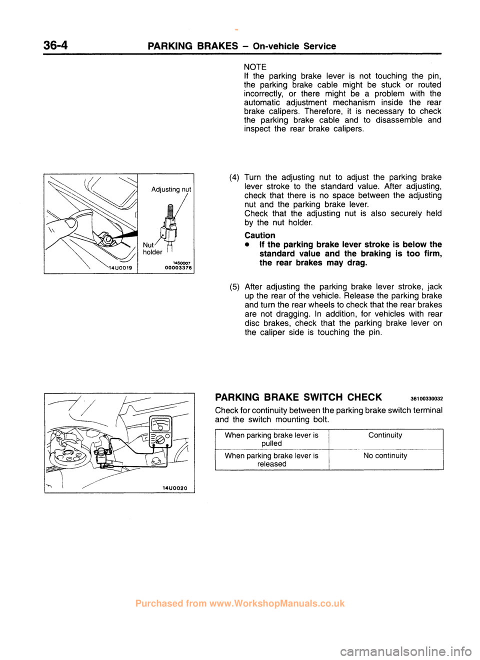 MITSUBISHI CARISMA 1995  Workshop Manual 
 
www.WorkshopManuals.co.uk

 
Purchased from www.WorkshopManuals.co.uk 