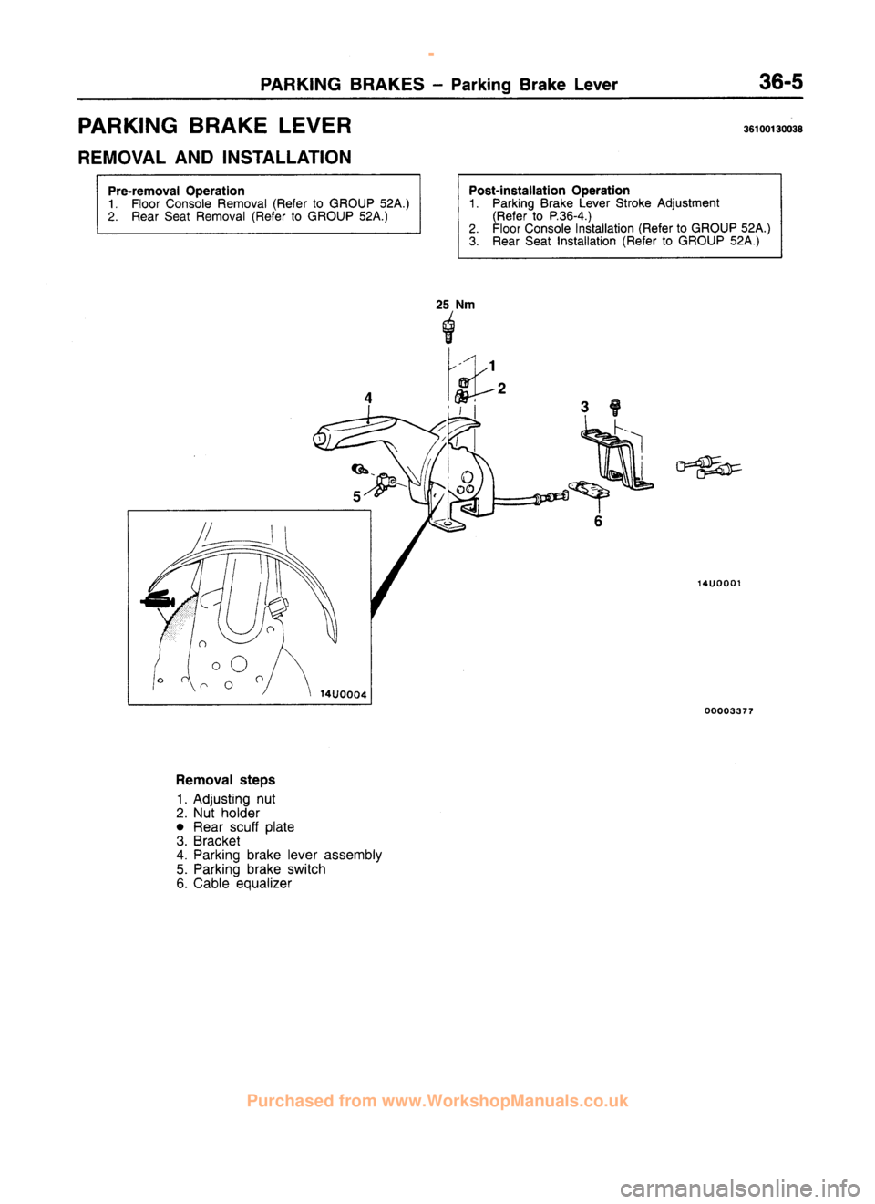 MITSUBISHI CARISMA 1995  Workshop Manual 
 
www.WorkshopManuals.co.uk

 
Purchased from www.WorkshopManuals.co.uk 