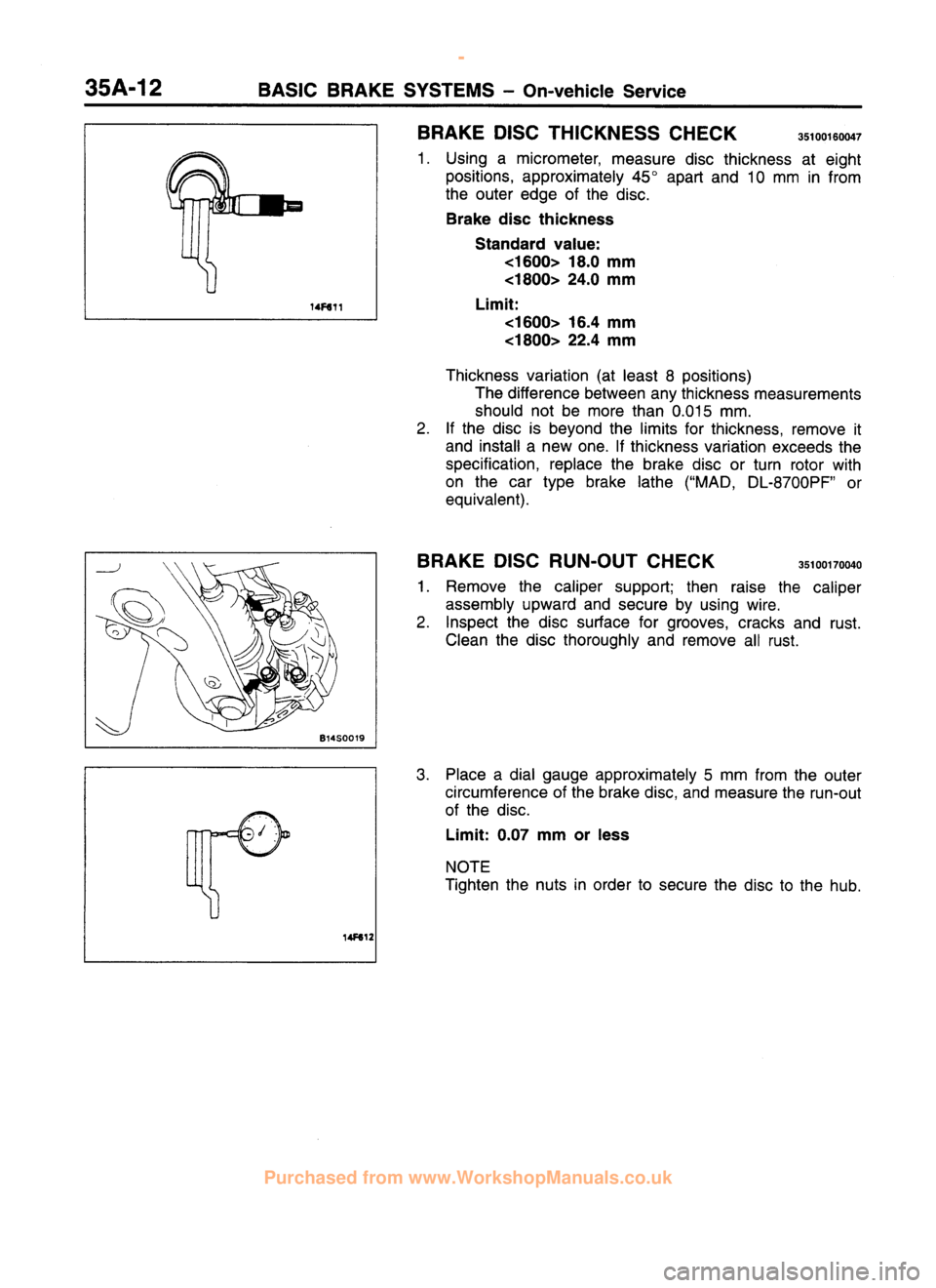 MITSUBISHI CARISMA 1995  Workshop Manual 
 
www.WorkshopManuals.co.uk

 
Purchased from www.WorkshopManuals.co.uk 