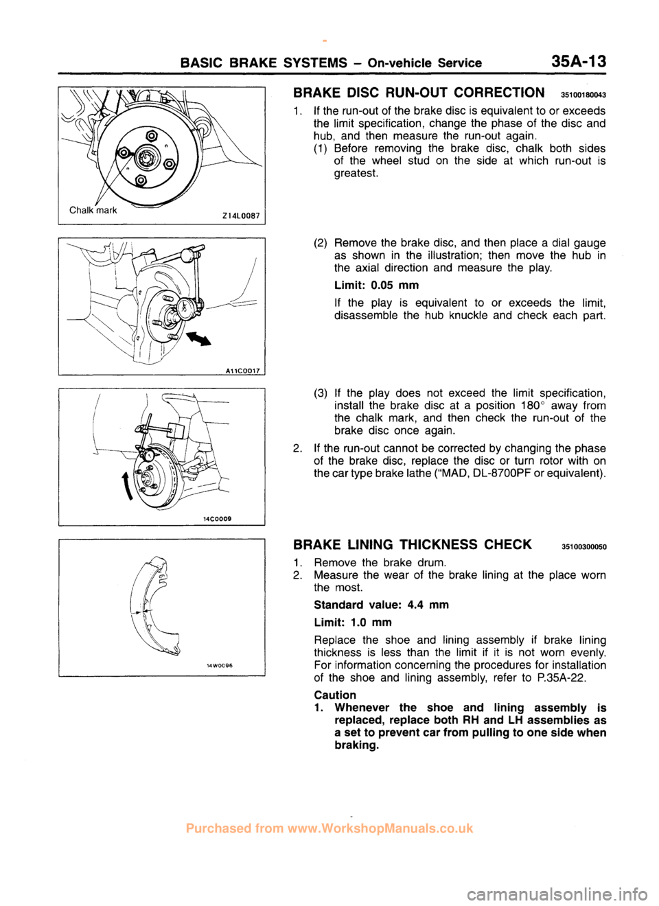 MITSUBISHI CARISMA 1995  Workshop Manual 
 
www.WorkshopManuals.co.uk

 
Purchased from www.WorkshopManuals.co.uk 