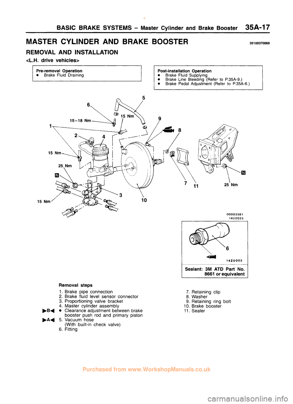 MITSUBISHI CARISMA 1995  Workshop Manual 
 
www.WorkshopManuals.co.uk

 
Purchased from www.WorkshopManuals.co.uk 