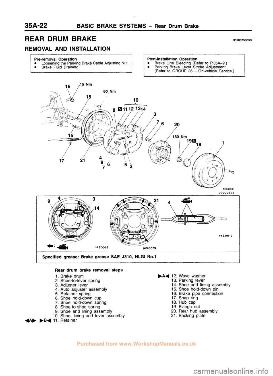 MITSUBISHI CARISMA 1995  Workshop Manual 
 
www.WorkshopManuals.co.uk

 
Purchased from www.WorkshopManuals.co.uk 